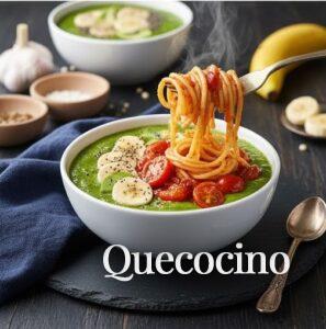 Pasta con Tomatitos y Albahaca Espagueti con tomate y plátano