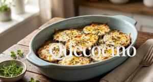 Berenjenas gratinadas con queso derretido