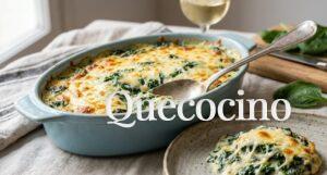 Espinacas gratinadas con queso cremoso