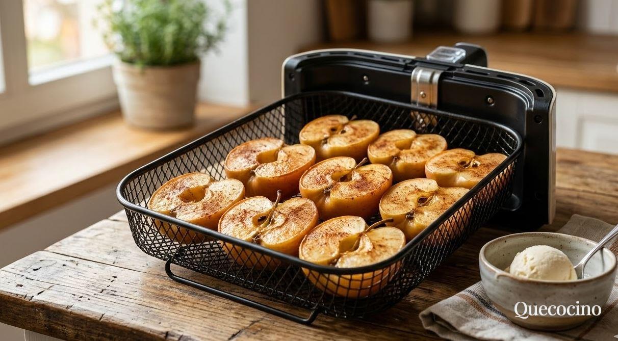 Manzanas con Canela en Airfryer