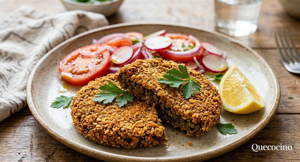 Milanesas Veganas de Lentejas