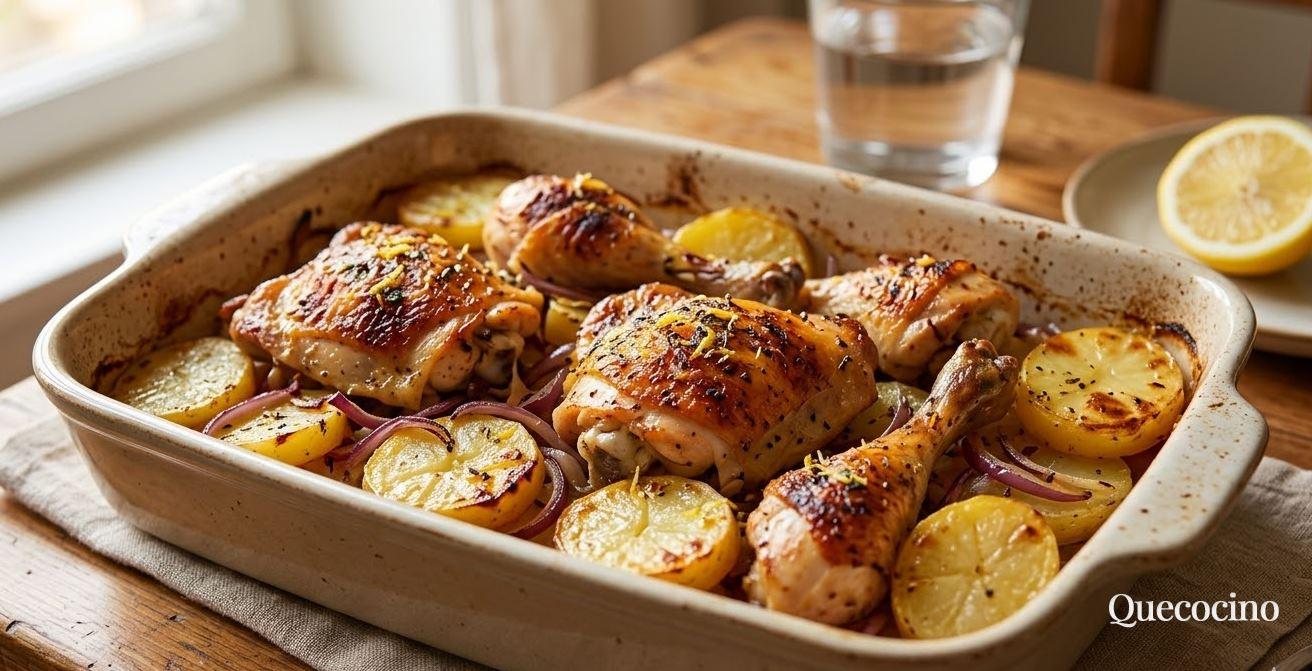 Pollo al Horno con Patatas y Limón