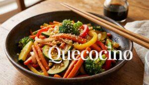 Verduras salteadas con sésamo