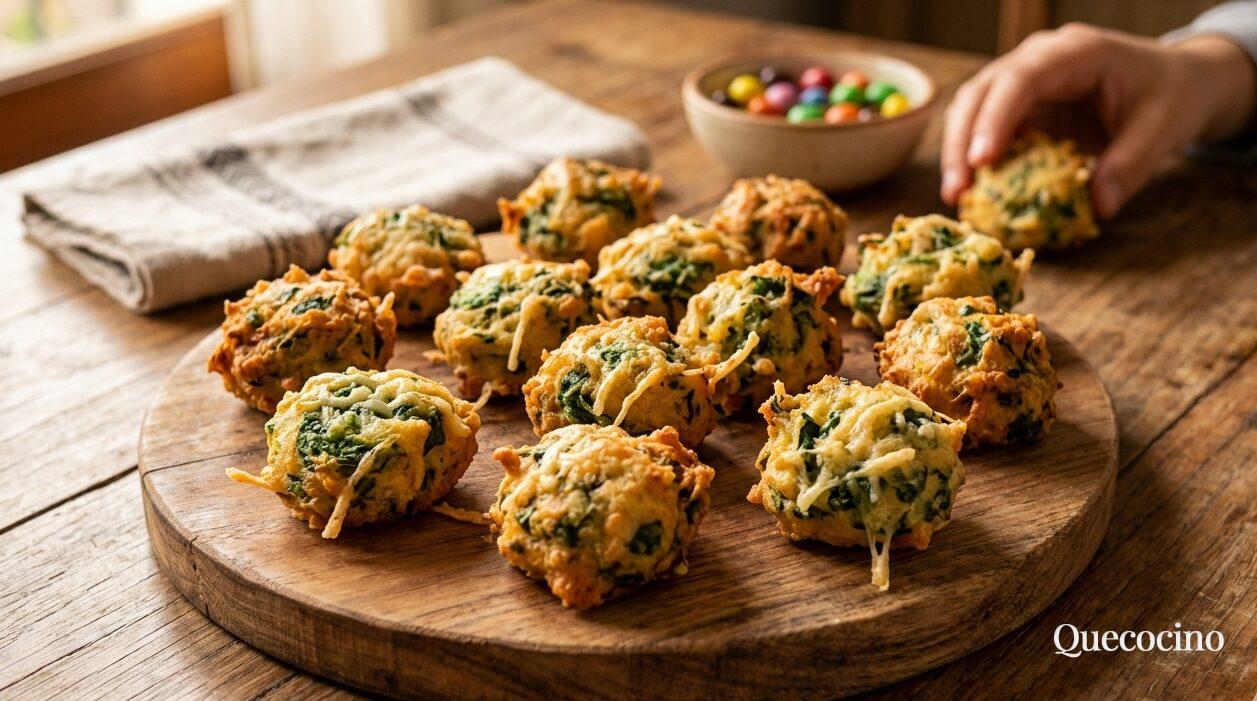 Buñuelos de Espinaca y Queso