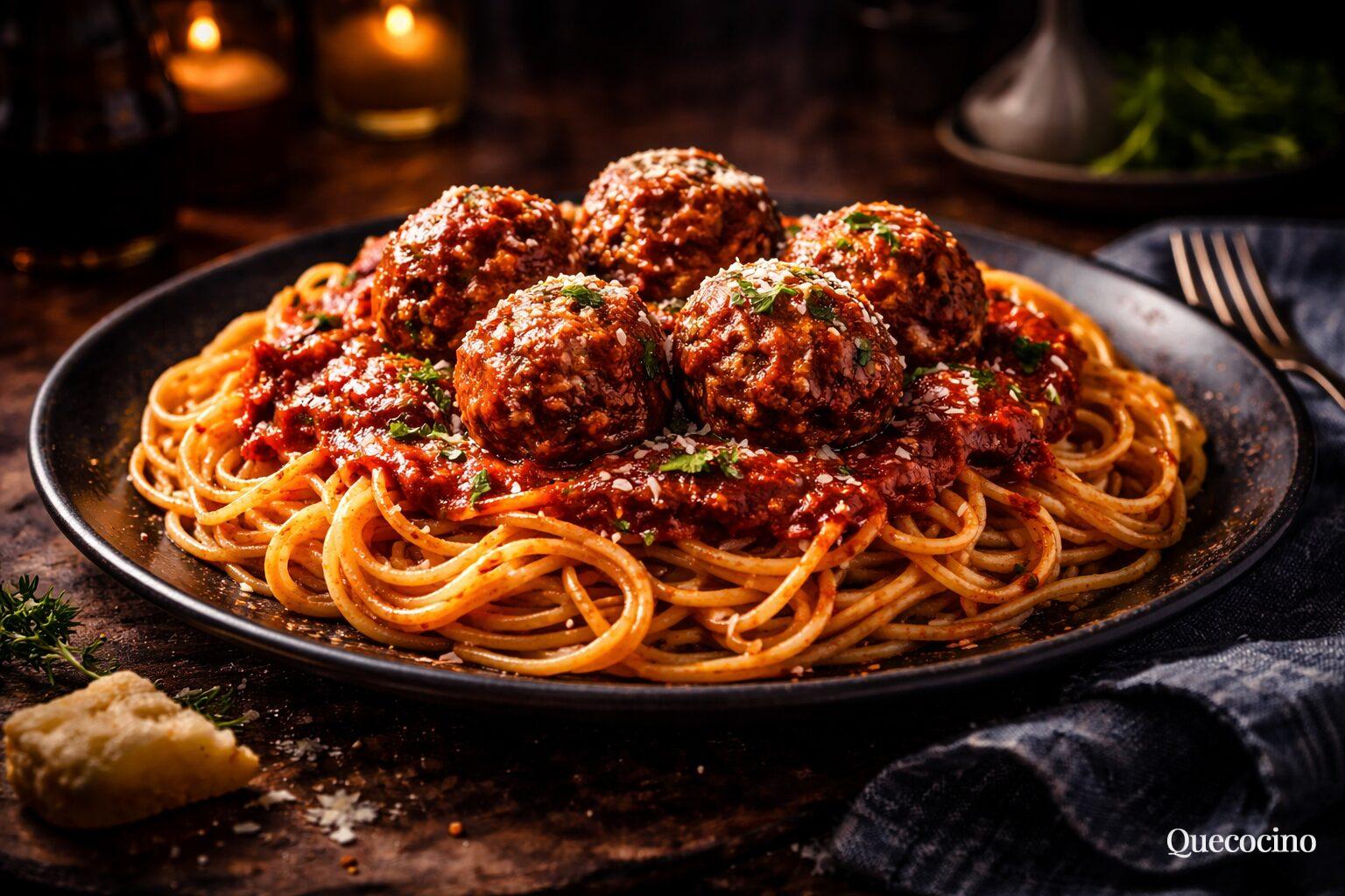 Los Espaguetis con Albóndigas de La Dama y el Vagabundo