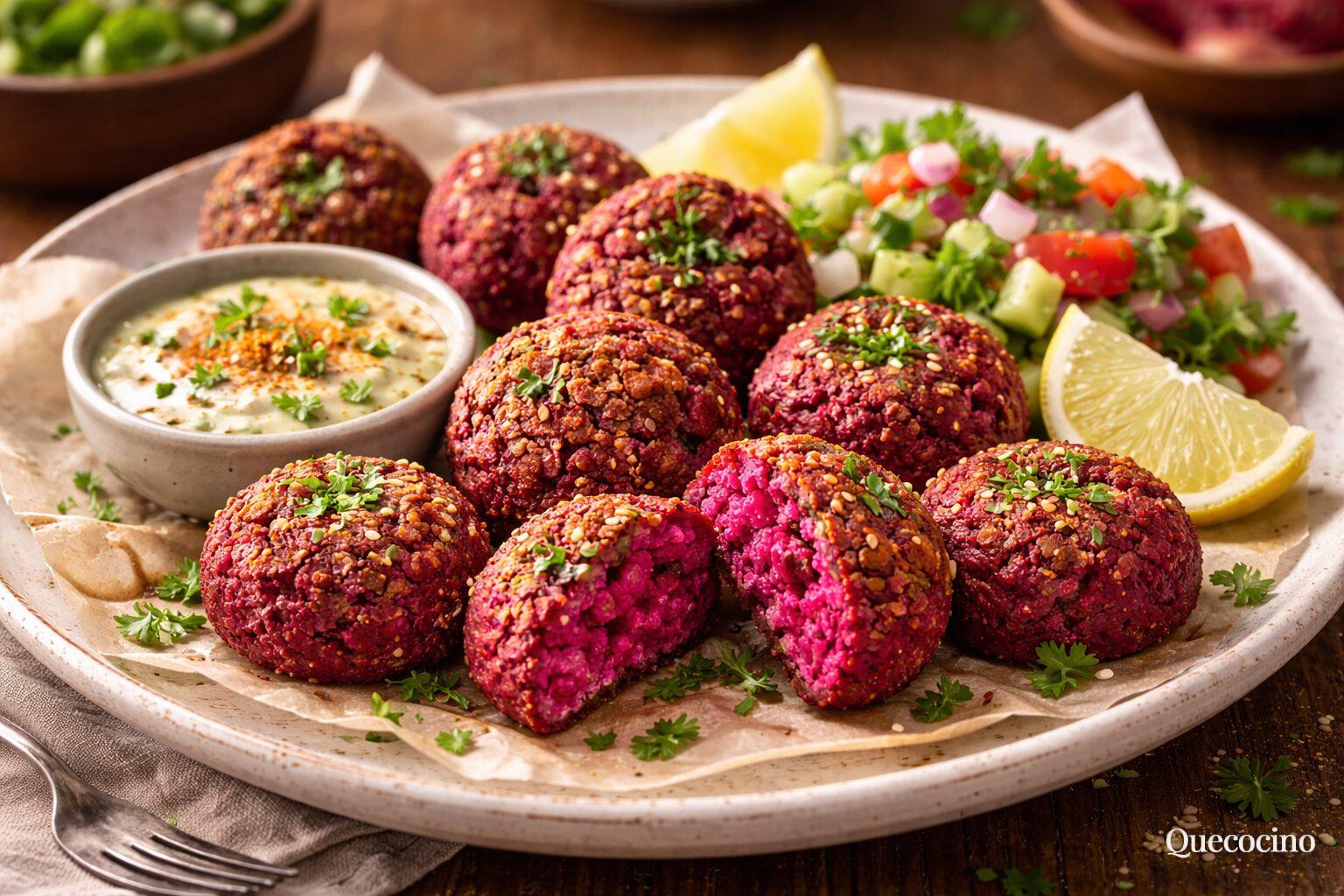 Falafel de remolacha