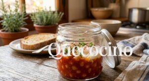 Shakshuka Express de Garbanzos: El desayuno proteico en frasco que se hace solo mientras dormís Shakshuka Express de Garbanzos